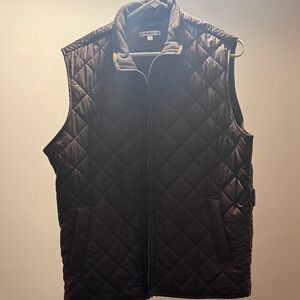 Peter Millar Quilted Dark Brown Vest